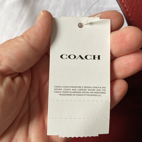 NWT authentic Coach bag Red Leather - Picture 13 of 13